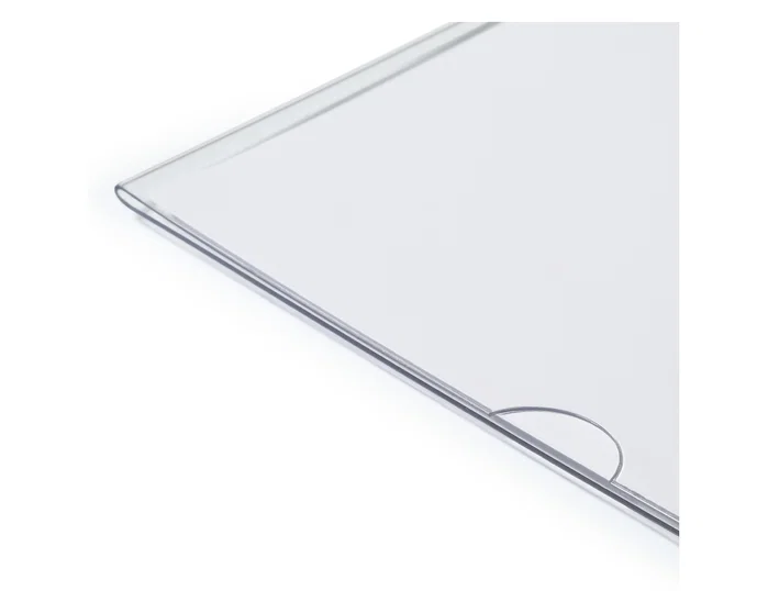 Durable Señal de pasillo adhesiva de PET transparente, pack de 10 unidades