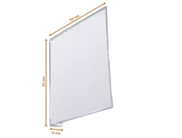 Durable Señal de pasillo autoadhesiva PET, etiqueta intercambiable 149x149 mm, para estanterías y pasillos, pack de 10 unidades
