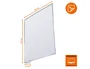 Durable Señal de pasillo adhesiva de PET transparente, pack de 10 unidades
