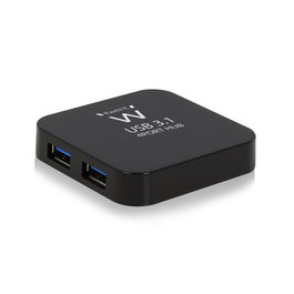 Ewent EW1134 Hub USB de 4 puertos Negro