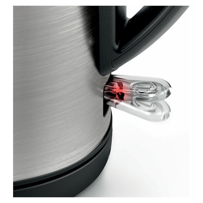 Bosch TWK3P420 Wasserkocher Hervidor Eléctrico 1.7L Acero Inoxidable Negro 2400W con Indicador de Nivel, Apagado Automático y Base 360°