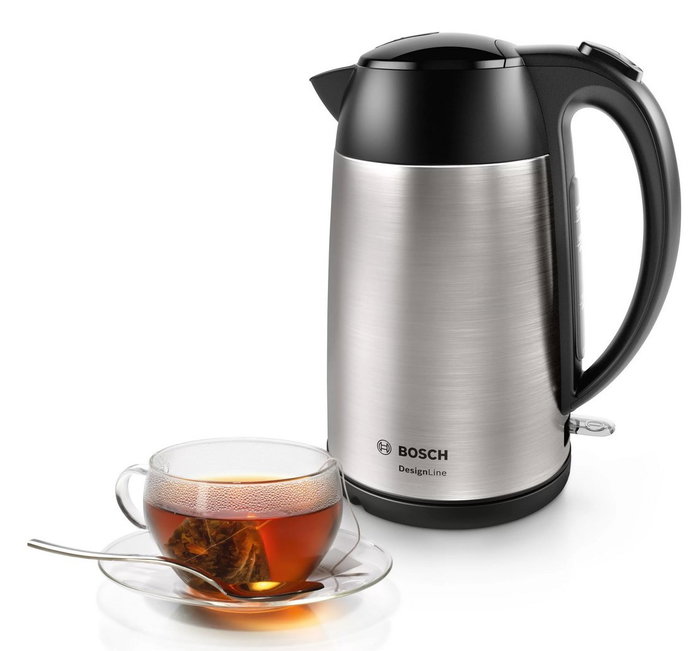 Bosch TWK3P420 Hervidor de agua 1,7 L Acero inoxidable/Negro Bosch TWK3P420 Hervidor de agua 1,7 L Acero inoxidable/Negro
