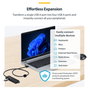 StarTech.com Hub USB-A de 4 Puertos 5 Gbps H5A4A-USB-HUB-2 Negro