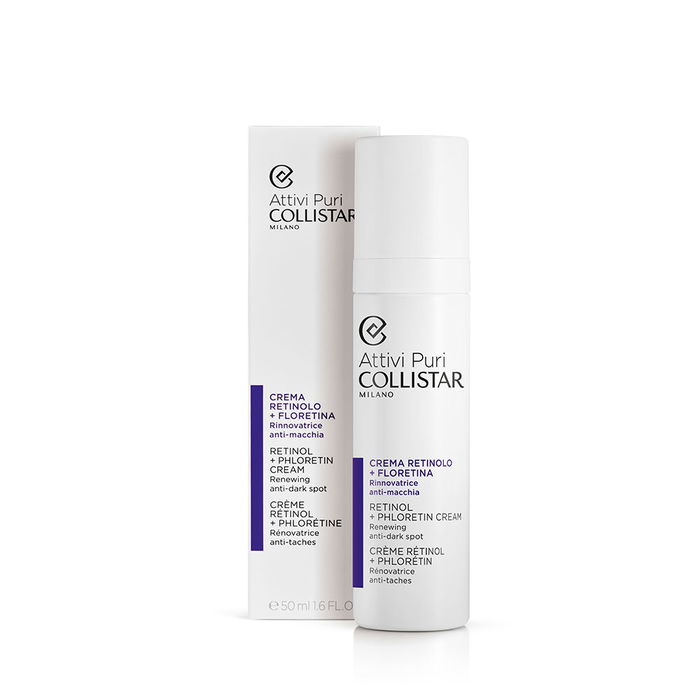 Collistar Attivi Puri Crema Retinol + Floretina 50 ml Tratamiento Facial Antiarrugas Antiedad Antimanchas