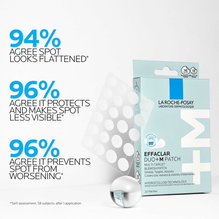 La Roche Posay Effaclar Duo+M Parches Invisibles Anti-imperfecciones y Antimarcas 22 u