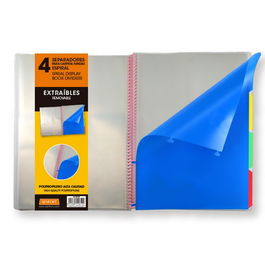 Separadores Senfort Dynamic Extraible Para Tarifarios Pp Opaco A4 4 Pestañas