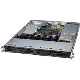 Super Micro Server Supermicro SYS-511E-WR-G1 con Procesador Intel Xeon Silver 4510 2.4 GHz (12 núcleos), 64 GB DDR5, 960 GB SSD NVMe M.2, 1U, RAID