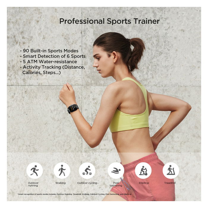 Amazfit GTS 2 Smartwatch con Pantalla AMOLED 1.65", GPS, Resistente al Agua 50m, Monitor de Pulso y Oxígeno en Sangre, para iOS y Android Amazfit GTS 2 Smartwatch con Pantalla AMOLED 1.65", GPS, Resistente al Agua 50m, Monitor de Pulso y Oxígeno en Sangre, para iOS y Android