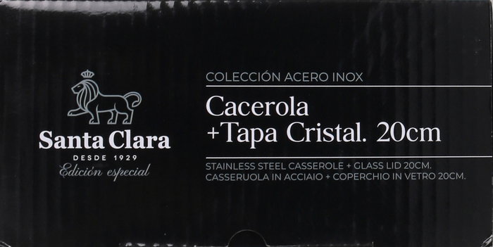 Santa Clara Cacerola con Tapa 20 cm (2 Unidades)