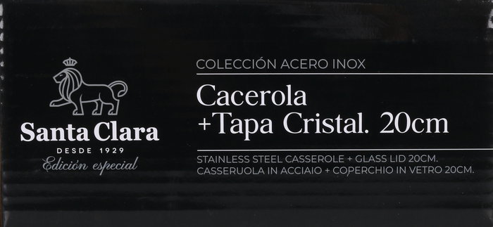 Santa Clara Cacerola con Tapa 20 cm (2 Unidades)