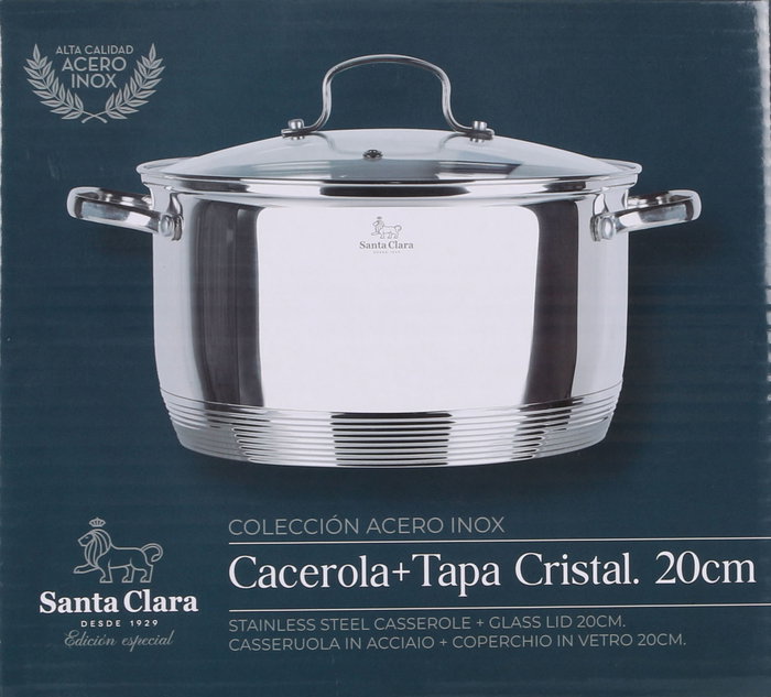 Santa Clara Cacerola con Tapa 20 cm (2 Unidades)