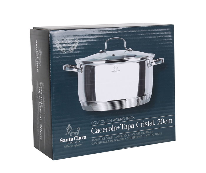 Santa Clara Cacerola con Tapa 20 cm (2 Unidades)