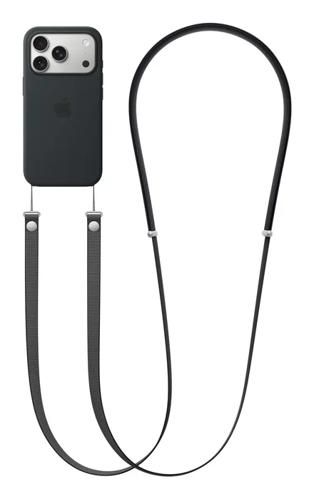 Apple MGGL4ZM/A Correa Crossbody con Imanes Ajustable para Funda de iPhone - Gris Claro / Negro
