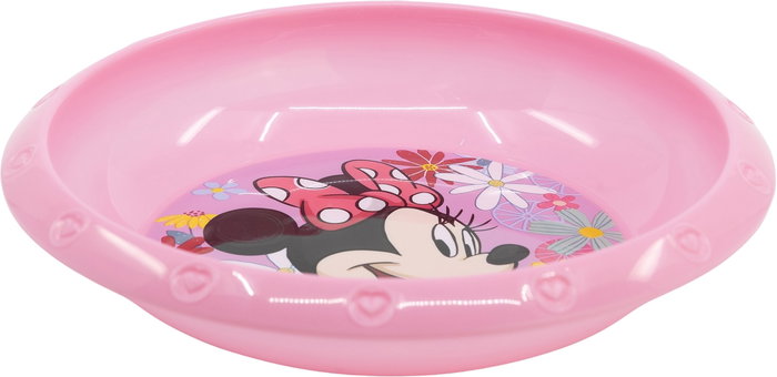 Licensing Cuenco Infantil Minnie Mouse CZ11377 Disney Plástico Alimentario Reciclable Libre de BPA Resistente Fácil de Limpiar Apto para Niños 4 Años 16.7x3.3 cm