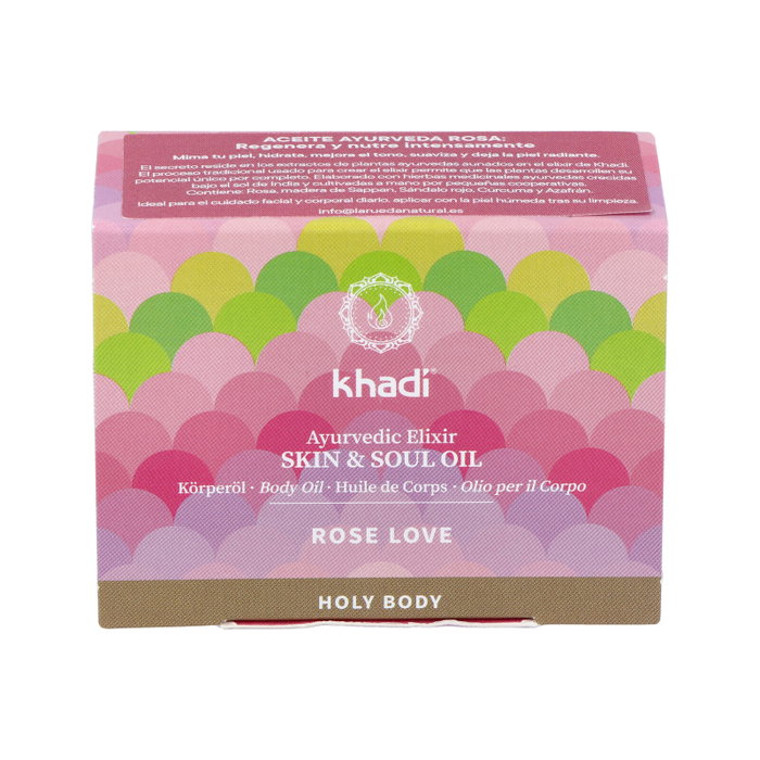 KHADI Aceite Elixir Ayurveda Rosa regenerante 10ml KHADI Aceite Elixir Ayurveda Rosa regenerante 10ml