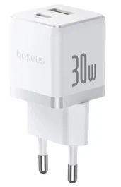 Baseus Palm Fast Charger 30W C+U Moon White