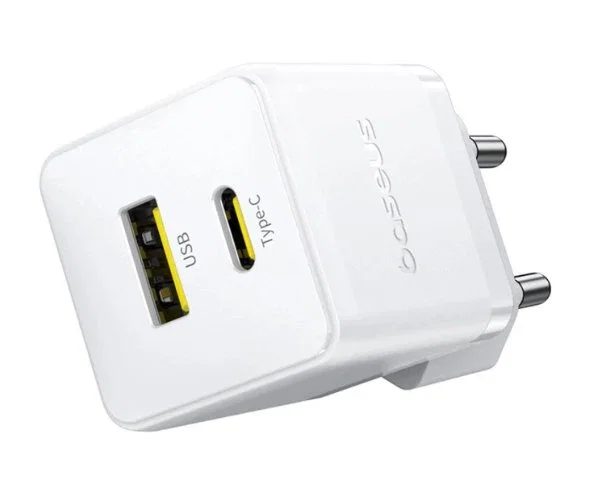 Baseus Palm Fast Charger 30W C+U Moon White