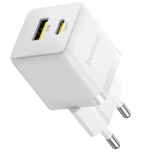 Baseus Palm Fast Charger 30W C+U Moon White