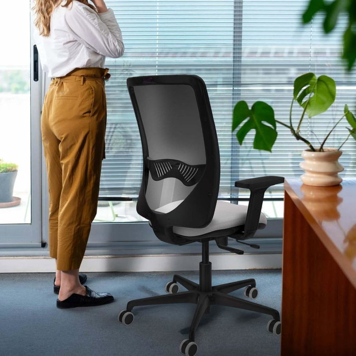 PIQUERAS Y CRESPO Silla de oficina Zulema Verde y Blanco
