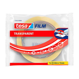 Tesa Cinta Adhesiva Transparente 15 mm x 66 m