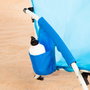 AKTIVE Silla de playa plegable azul marino