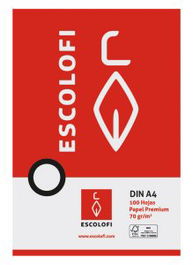 Recambio Escolofi A4 70G 500H Sin Taladros Montessori Pauta 5 C/Margen