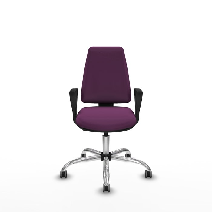 PIQUERAS Y CRESPO Silla de oficina Elche con mecanismo Asincro en color Morado