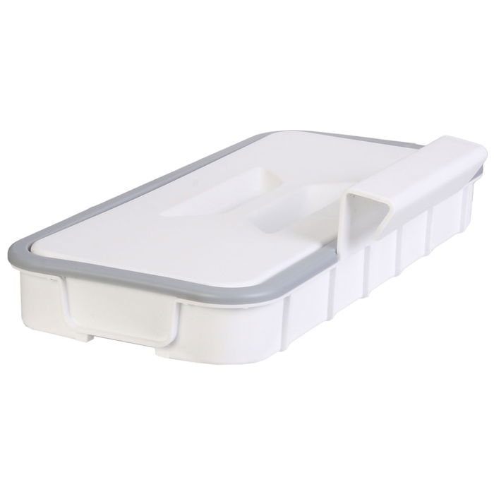 Je cherche une Idee Soporte Bolsa de Basura con Tapa, para Colgar en Armario, Cocina o Baño, 14x24 cm