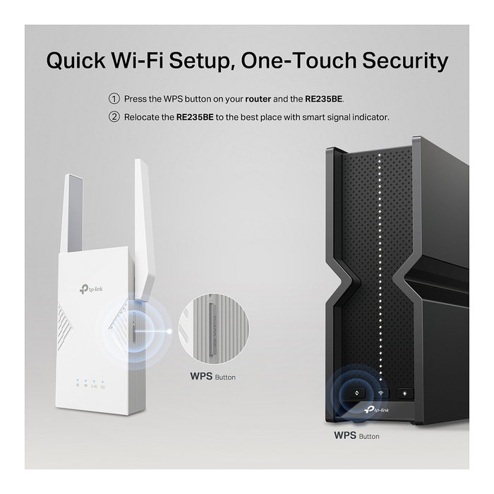 TP-Link RE235BE BE3600 Dual-Band Wi-Fi 7 WLAN Repeater, Extensor de Red Inalámbrica 2882 Mbps, Blanco TP-Link RE235BE BE3600 Dual-Band Wi-Fi 7 WLAN Repeater, Extensor de Red Inalámbrica 2882 Mbps, Blanco