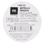 La Mediterranea Botella Frasca Redonda Boca Ancha 1000 ml (Pack de 12)