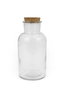 La Mediterranea Botella Frasca Redonda Boca Ancha 1000 ml (Pack de 12)
