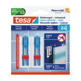 Tesa Klebenagel-Leinwand Fliese&Metall 2 x 2kg verstellbar