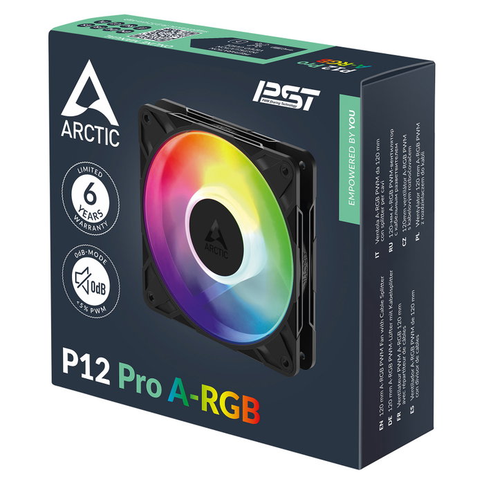 ARCTIC P12 Pro A-RGB Negro