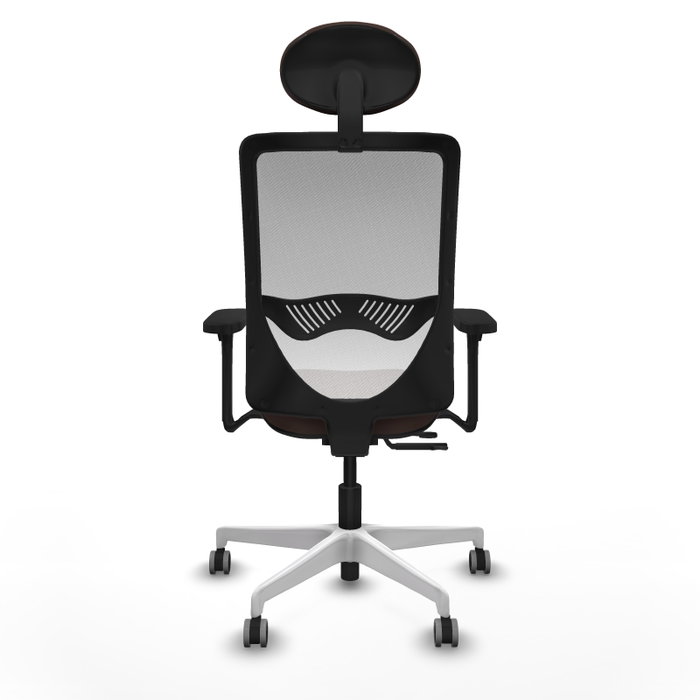 PIQUERAS Y CRESPO Silla de oficina Zulema con Mecanismo Sincro/Traslack, Marrón oscuro y Blanco PIQUERAS Y CRESPO Silla de oficina Zulema con Mecanismo Sincro/Traslack, Marrón oscuro y Blanco