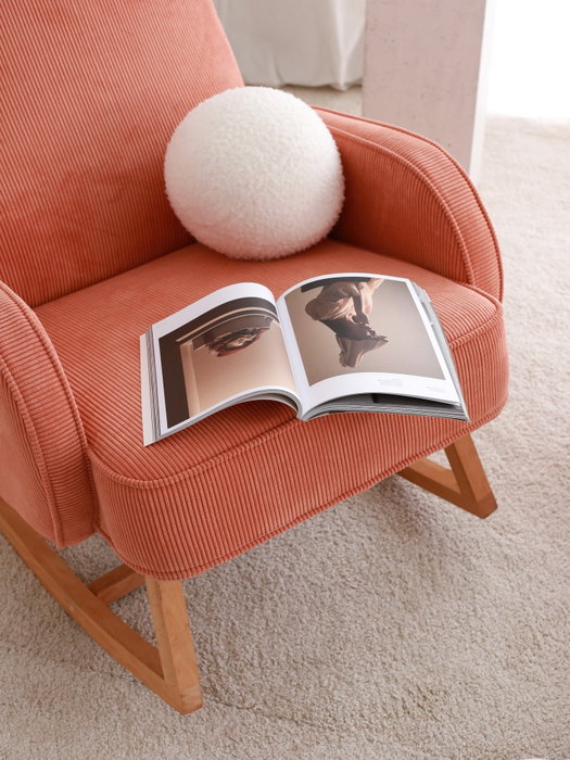 Atelier Del Sofa Silla de Alas Terciopelo Coral Ancho 78 cm Altura 91 cm Profundidad 75 cm Atelier Del Sofa Silla de Alas Terciopelo Coral Ancho 78 cm Altura 91 cm Profundidad 75 cm