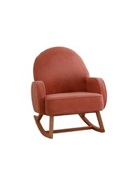 Atelier Del Sofa Silla de Alas Terciopelo Coral Ancho 78 cm Altura 91 cm Profundidad 75 cm