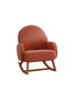 Atelier Del Sofa Silla de Alas Terciopelo Coral Ancho 78 cm Altura 91 cm Profundidad 75 cm