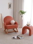 Atelier Del Sofa Silla de Alas Terciopelo Coral Ancho 78 cm Altura 91 cm Profundidad 75 cm