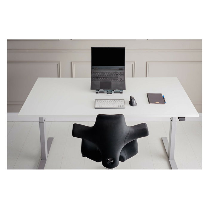 BakkerElkhuizen FlexTop 270 Soporte para portátil Gris Aluminio hasta 16" 7 Alturas Ajustables