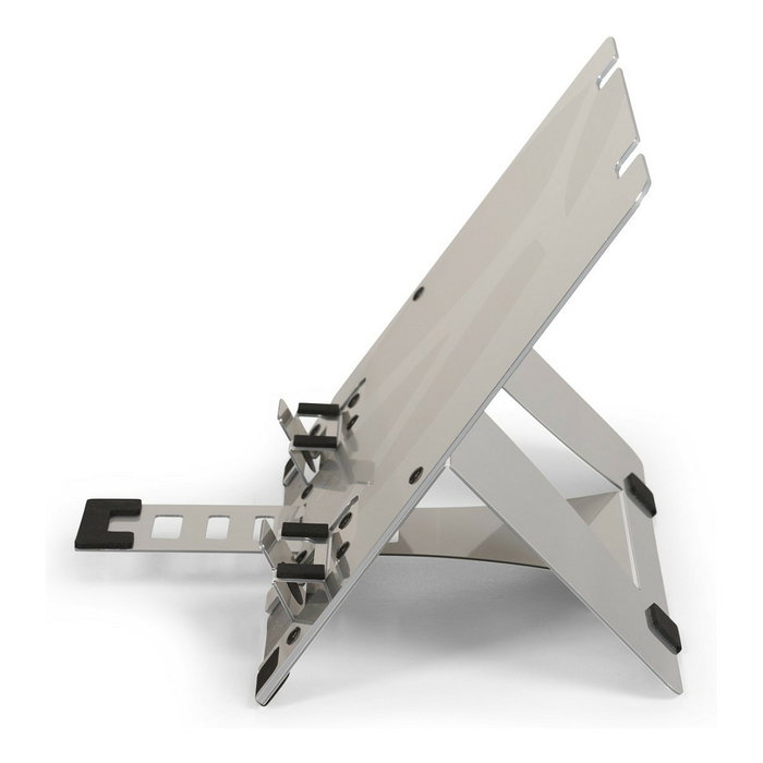 BakkerElkhuizen FlexTop 270 Soporte para portátil Gris Aluminio hasta 16" 7 Alturas Ajustables