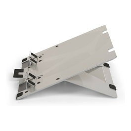 BakkerElkhuizen FlexTop 270 Soporte para portátil Gris Aluminio hasta 16" 7 Alturas Ajustables