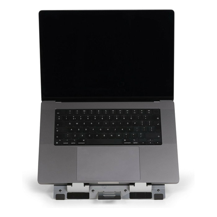 BakkerElkhuizen FlexTop 270 Soporte para portátil Gris Aluminio hasta 16" 7 Alturas Ajustables