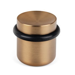 Viefe Tope de Puerta Luv 36x35 Mm Zamak Niquel Cepillado, Laton Cava, Blanco Mate o Negro Mate Diseño Compact Acabado Laton Cava