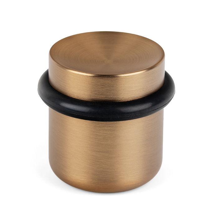 Viefe Tope de Puerta Luv 36x35 Mm Zamak Niquel Cepillado, Laton Cava, Blanco Mate o Negro Mate Diseño Compact Acabado Laton Cava Viefe Tope de Puerta Luv 36x35 Mm Zamak Niquel Cepillado, Laton Cava, Blanco Mate o Negro Mate Diseño Compact Acabado Laton Cava