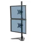 Fellowes Seasa 8044001 Soporte doble para monitor de hasta 32" (81.3 cm), brazo vertical para escritorio, ajustable, VESA 100x100, color negro