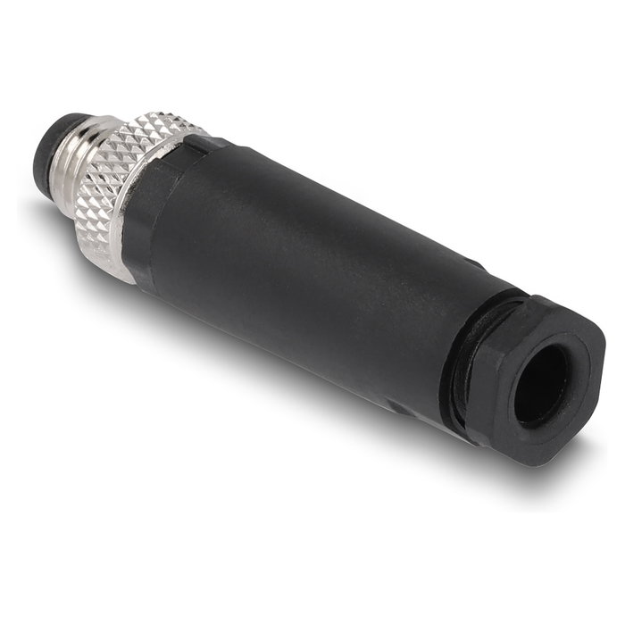 DeLOCK Conector M8 codificado A de 3 pines macho con conexión por tornillo DeLOCK Conector M8 codificado A de 3 pines macho con conexión por tornillo