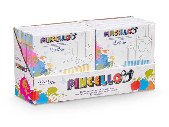 Pincello Lienzo Manualidad 15x15 cm Vehículos Surtidos
