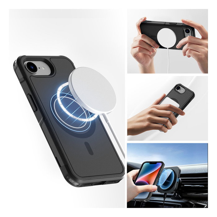 4smarts Defend Case para Apple iPhone SE (4. Gen.) Negro