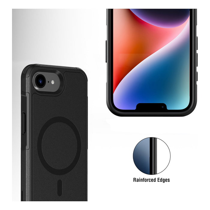 4smarts Defend Case para Apple iPhone SE (4. Gen.) Negro