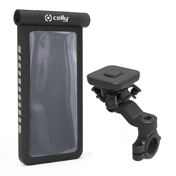 Celly SNAPMAGFLEXBK Soporte Pasivo Universal para Smartphone y Tablet, Negro, Resistente al Agua